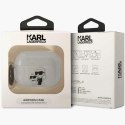 Karl Lagerfeld KLAP2HNKCTGT Airpods Pro 2 cover transparent Gliter Karl&Choupette