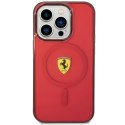 Ferrari FEHMP14XURKR iPhone 14 Pro Max 6.7" czerwony/red hardcase Translucent Magsafe