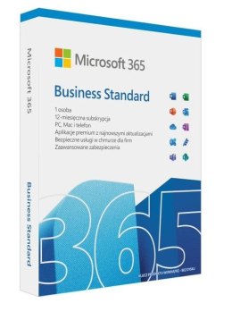 Microsoft Microsoft 365 Business Standard PL P8 1Y Win/Mac Medialess Box KLQ-00686