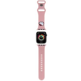 Hello Kitty Pasek HKAWMSCHBLP Apple Watch 38/40/41mm różowy/pink strap Silicone Kitty Head