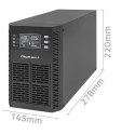 Qoltec Zasilacz awaryjny UPS 1kVA | 1000W | Power Factor 1.0 | LCD | EPO| USB | On-line