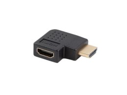 Adapter Lanberg HDMI(M) -> HDMI(F) 4K kątowy prawo czarny