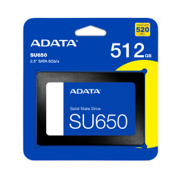 Dysk SSD ADATA Ultimate SU650 512GB 2,5” SATA III (520/450 MB/s) 7mm