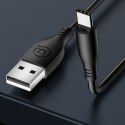USAMS Kabel U18 USB-C 2A Fast Charge 1m czarny/black SJ267USB01 (US-SJ267)