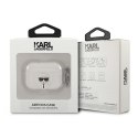 Karl Lagerfeld AirPods Pro cover srebrny Glitter Karl`s Head