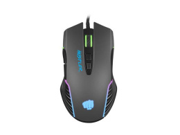 Mysz przewodowa Fury Hustler optyczna Gaming 6400 DPI czarna RGB