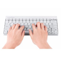 Zestaw bezprzewodowy klawiatura+mysz Perixx PERIDUO-712 Compact biały Mini
