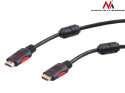 Kabel HDMI Maclean MCTV-813 HDMI 1.4 (M) - HDMI 1.4 (M) 30AWG z filtrami ferrytowymi czarny 3m