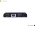 Rozdzielacz / Splitter Techly AV HDMI 2.0 1/2 Ultra HD 4Kx2K 3D