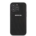 AMG AMHCP13XOSDBK iPhone 13 Pro Max 6,7" czarny/black hardcase Leather Curved Lines