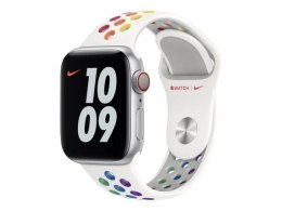 Pasek Apple Watch MYD52AM/A 38/40/42mm Nike Sport Band Pride Edition biały/white