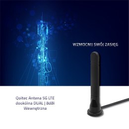 Qoltec Antena 5G LTE dookólna DUAL | 8 dBi | wewnętrzna