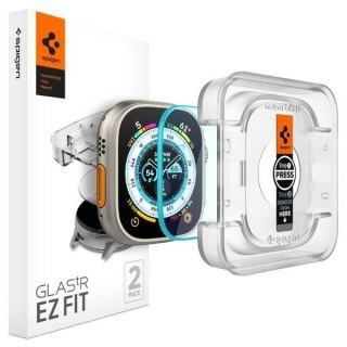 Spigen Glas.TR Apple Watch Ultra 49mm 2-Pack "EZ FIT" AGL05556 szkło hartowane
