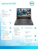 Dell Notebook Inspiron G15 5520 W11H i7-12700H/15.6 FHD/512GB/16GB/RTX 3060/Backlit/Dark Shadow Grey/2Y NBD