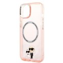 Karl Lagerfeld KLHMP14SHNKCIP iPhone 14 6,1" hardcase różowy/pink Iconic Karl&Choupette Magsafe