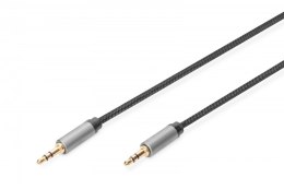 Digitus Kabel połączeniowy audio MiniJack Stereo Typ 3.5mm/3.5mm M/M nylon 1,8m