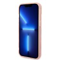 Guess GUHMP14SHTCMP iPhone 14 6,1" różowy/pink hard case Gold Outline Translucent MagSafe