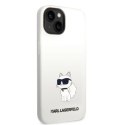 Karl Lagerfeld KLHMP14MSNCHBCH iPhone 14 Plus 6,7" hardcase biały/white Silicone Choupette MagSafe