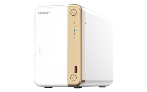 QNAP TS-262-4G | 2-zatokowy serwer NAS, Intel Celeron, 4GB RAM, 1x 2,5GbE RJ-45, Tower