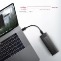 AXAGON EEM2-GTSA Obudowa zewnętrzna aluminiowa bezśrubowa, USB-C 3.2 GEN 2 M.2 NVMe SSD, kabel USB C-C + C-A