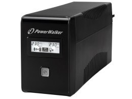 POWER WALKER UPS LINE-IN VI 650 LCD 650VA 2X SCHUKO, RJ11, USB, LCD