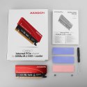 AXAGON PCEM2-S Adapter wewnętrzny PCIe x16, 1x M.2 NVMe M-key slot aluminiowa osłona