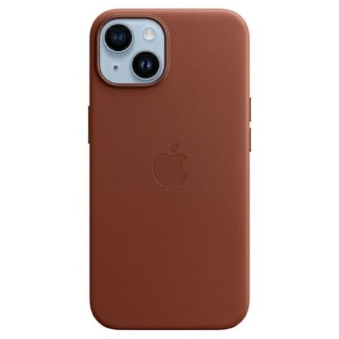 Etui Apple MPP73ZM/A iPhone 14 6,1" umbra/umber Leather Case MagSafe