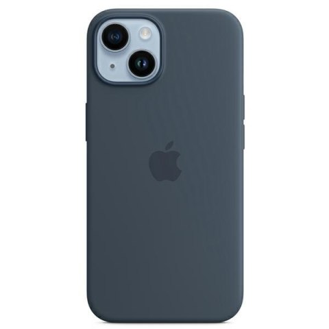 Etui Apple MPRV3ZM/A iPhone 14 6,1" MagSafe niebieski/storm blue Silicone Case