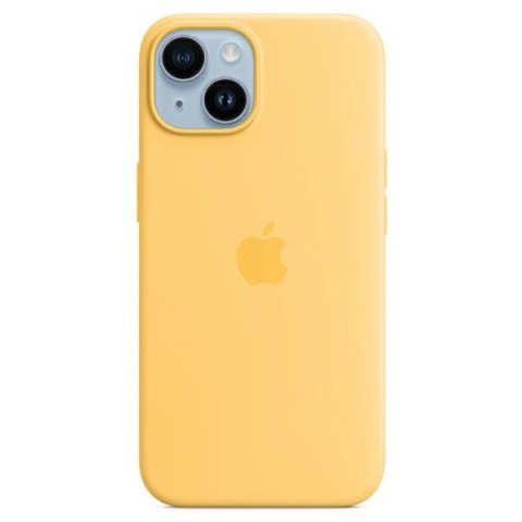 Etui Apple MPTD3ZM/A iPhone 14 Plus 6,7" MagSafe żółty/sunglow Silicone Case