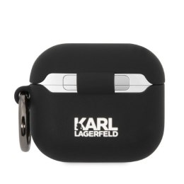 Karl Lagerfeld Etui do AirPods 3 Czarny Silicone Karl & Choupette