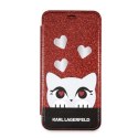 Karl Lagerfeld KLFLBKPXVDCRE iPhone X/XS red/czerwony book Valentine