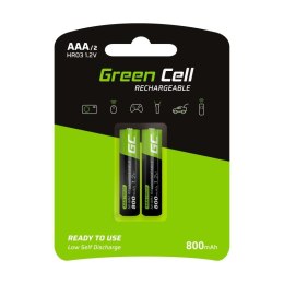 Green Cell Akumulatorki Paluszki 2x AAA HR03 800mAh