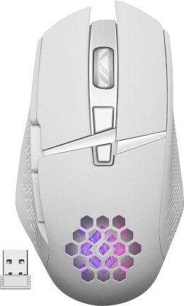 Mysz bezprzewodowa Defender GLORY GM-514 optyczna 3200dpi biała RGB AKUMULATOR 7 przycisków Gaming
