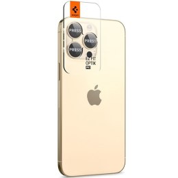 Spigen Optik.Tr Camera iPhone 14 Pro/ 14 Pro Max EZ FIT Lens 2szt./2pcs złoty/gold AGL05598