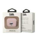 Karl Lagerfeld Etui do Airpods 3 Różowy Silicone Choupette Head 3D