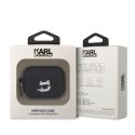 Karl Lagerfeld Etui do Airpods Pro 2 Czarny Silicone Choupette Head 3D