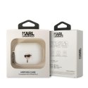 Karl Lagerfeld Etui do Airpods Pro 2 Biały Silicone Karl Head 3D