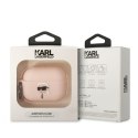 Karl Lagerfeld Etui do Airpods Pro 2 Różowy Silicone Karl Head 3D