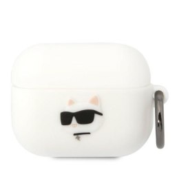 Karl Lagerfeld Etui do Airpods Pro Biały Silicone Choupette Head 3D