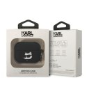 Karl Lagerfeld Etui do Airpods Pro Czarny Silicone Choupette Head 3D