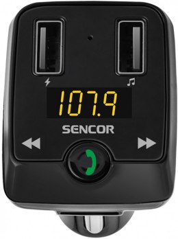 Sencor Transmiter FM SWM 3535 BT Modulator BT / MP3, 2x USB, micro TF/SD