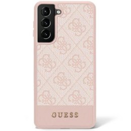 Guess GUHCS23LG4GLPI S23 Ultra S918 różowy/pink hard case 4G Stripe Collection