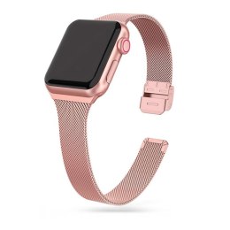 TECH-PROTECT THIN MILANESE Bransoleta do APPLE WATCH 4 / 5 / 6 / 7 / 8 / SE (38 / 40 / 41 MM) ROSE GOLD