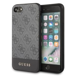 Guess GUHCI8G4GLGR iPhone 7/8/SE 2020 /SE 2022 szary/grey hardcase 4G Stripe Collection