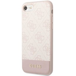 Guess GUHCI8G4GLPI iPhone 7/8/SE 2020/ 2022 różowy/pink hard case 4G Stripe Collection