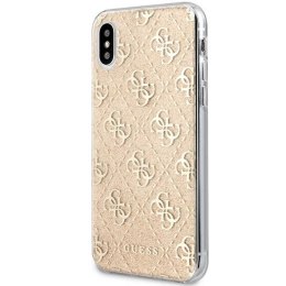 Guess GUHCPXPCU4GLGO iPhone X/Xs złoty/gold hard case 4G Glitter