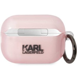 Karl Lagerfeld KLAP2HNCHTCP Airpods Pro 2 cover różowy/pink Ikonik Choupette