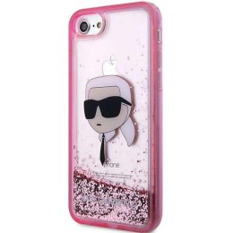 Karl Lagerfeld KLHCI8LNKHCP iPhone 7/8/ SE 2020/2022 różowy/pink hardcase Glitter Karl Head