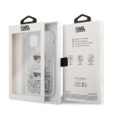 Karl Lagerfeld KLHCN61KCGLSL iPhone 11 6,1" / Xr hardcase srebrny/silver Glitter Karl&Choupette
