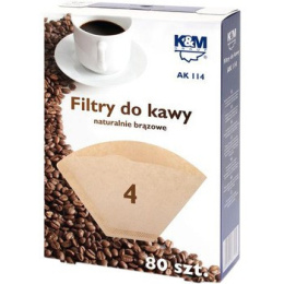 K&M Filtry do kawy do ekspresu 80 szt. ROZMIAR 4